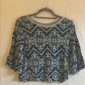 Elegant Lace Overlay Women's Top